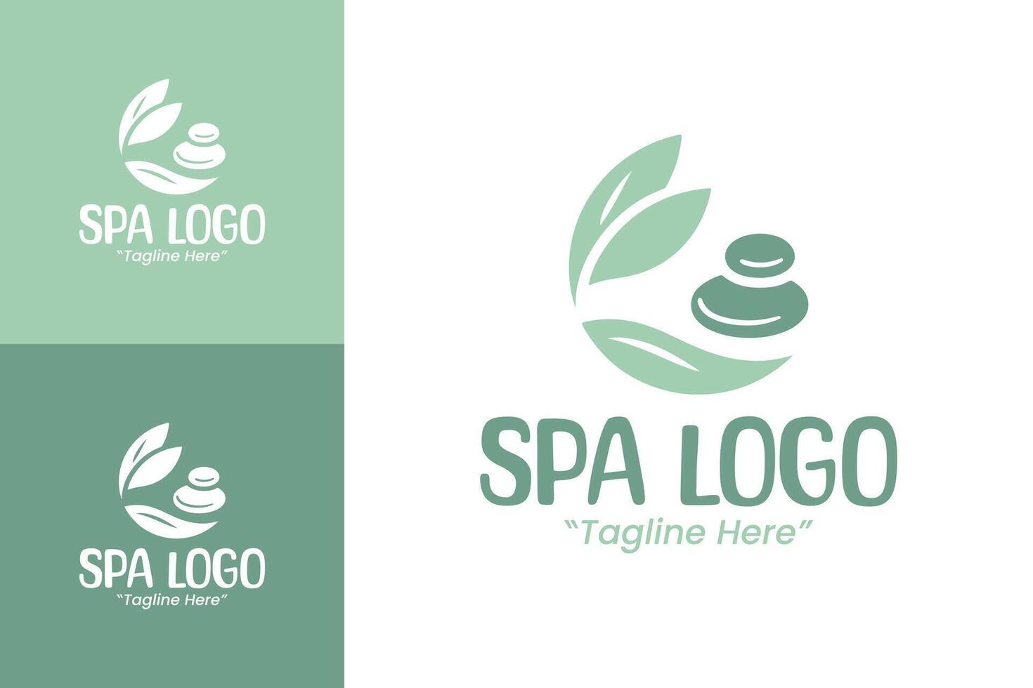Elegant Minimalist Spa Logo for Wellness and Beauty Branding vector