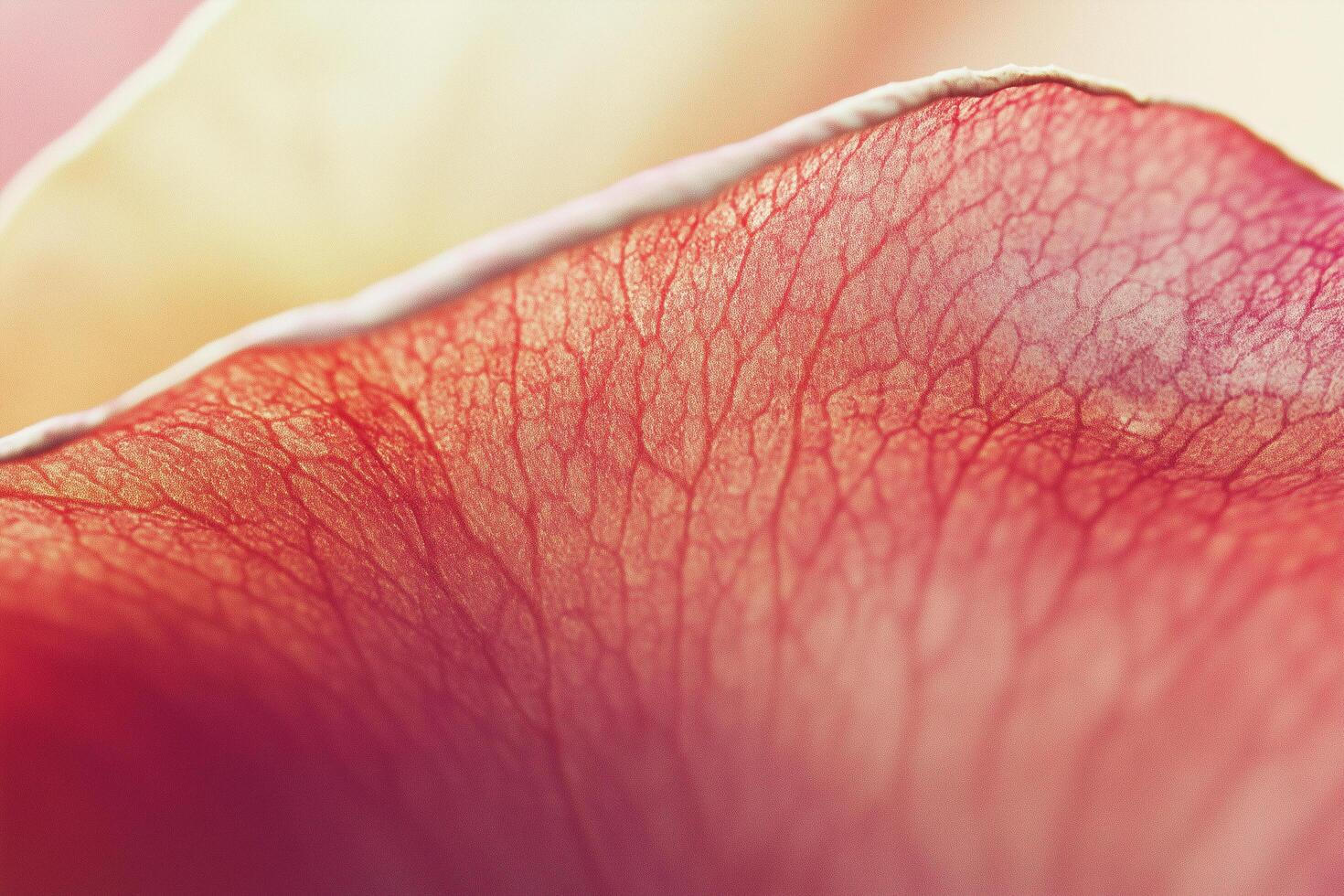 Macro Shot of Dried Rose Petal with Soft Texture and Faded Colors photo