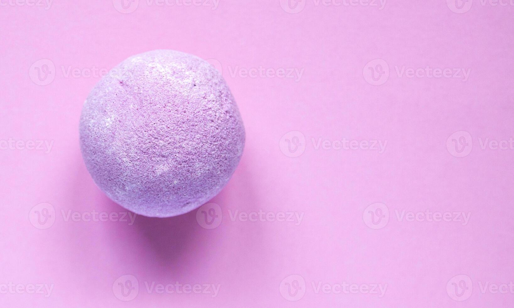 Aromatic bath bomb for spa and relaxation. photo