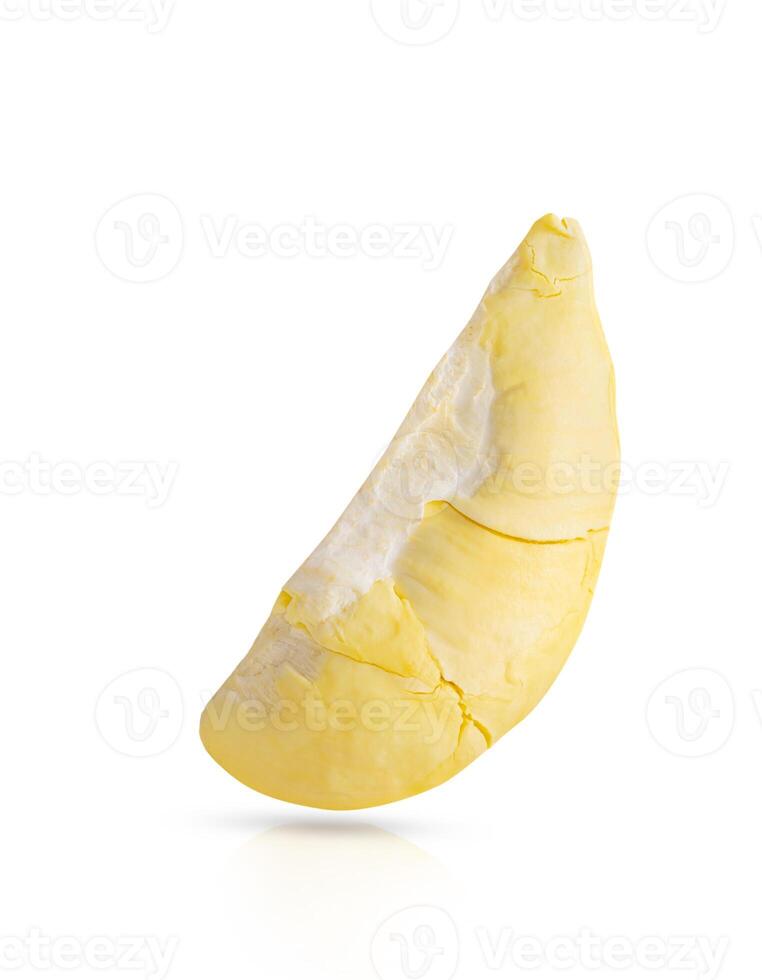 Fresh durian. Durian fruit isolated on white background With clipping paths. photo