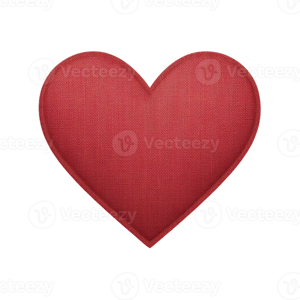 Vibrant red heart symbol with textured surface, representing love and affection. heart shape is universally recognized and often used in romantic and emotional contexts png