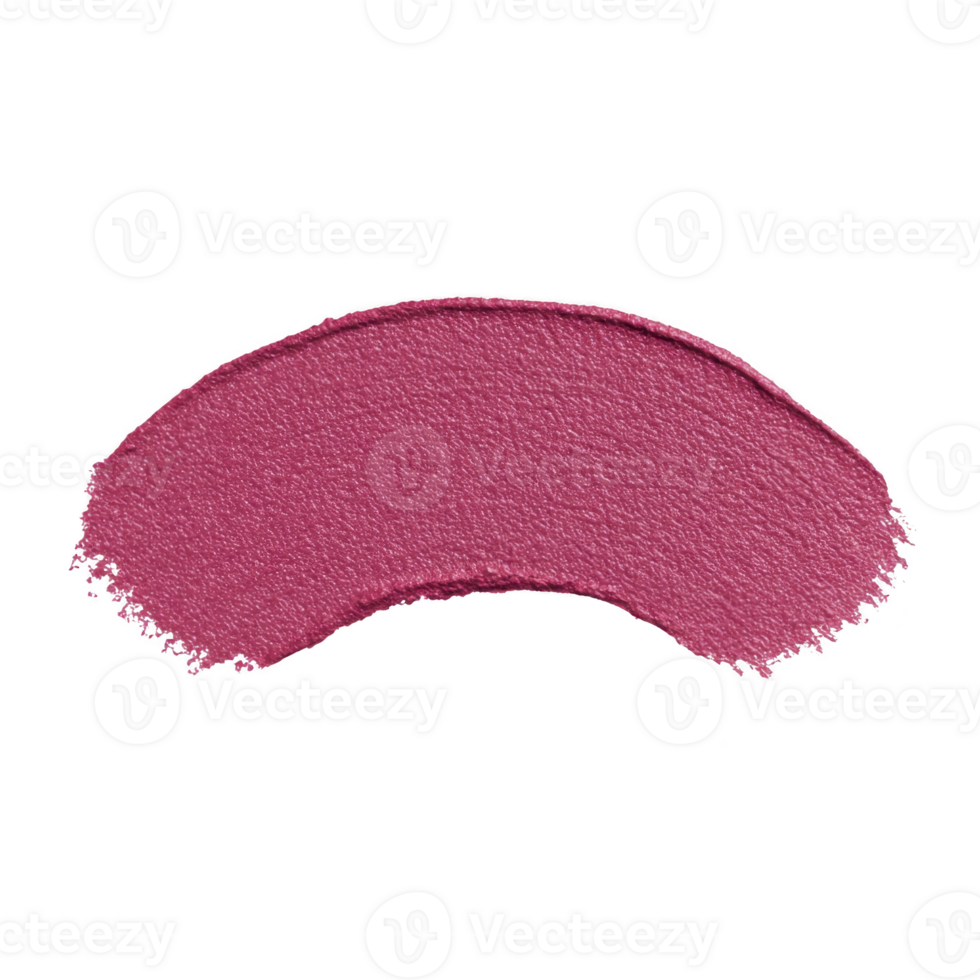 A vibrant pink lipstick smear on transparency background showcases its creamy texture and bold color, perfect for makeup enthusiasts and beauty product displays png