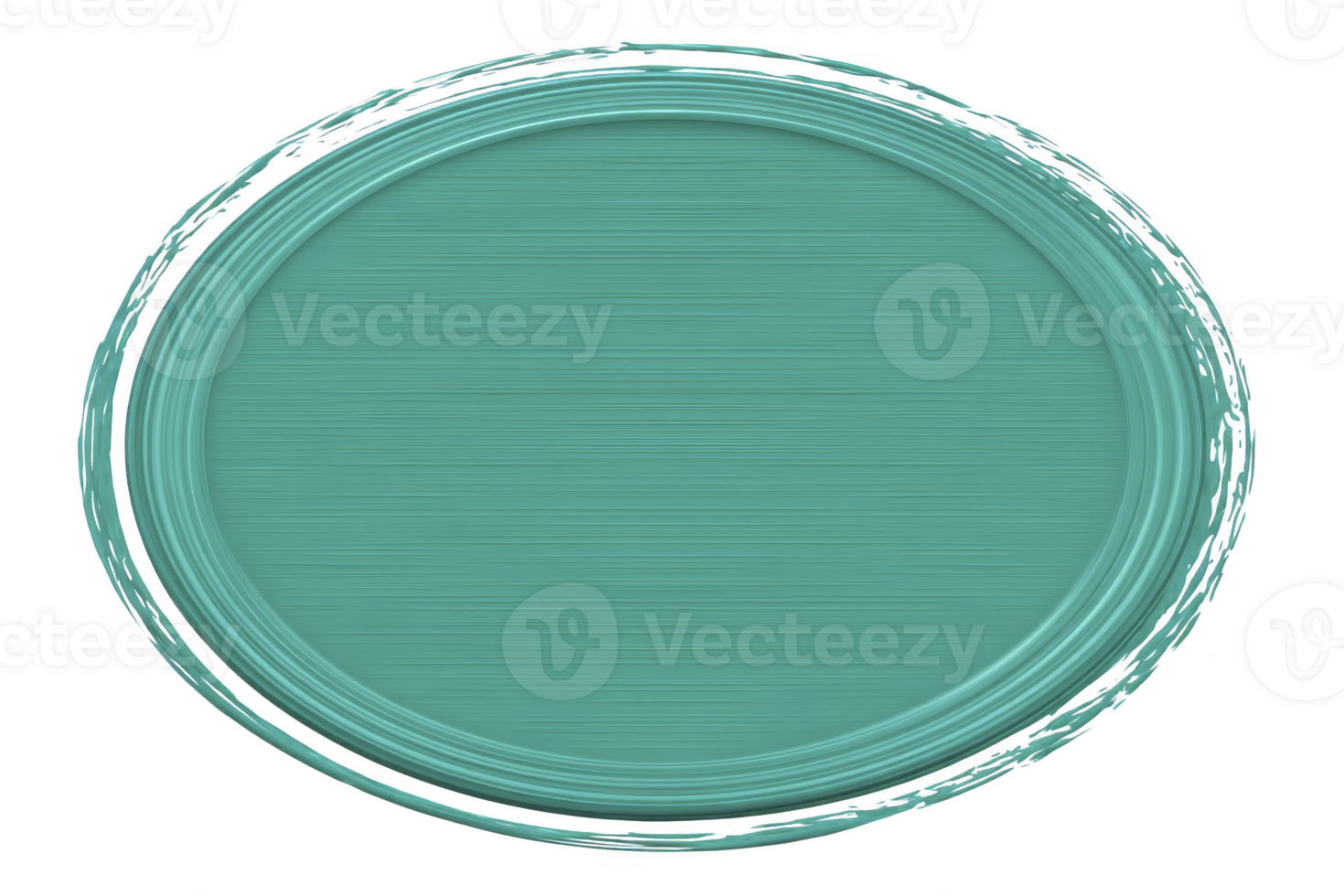 Textured teal circular frame with subtle brushed pattern creates simple yet elegant design. frame smooth edges and vibrant color make it suitable for various decorative purposes png
