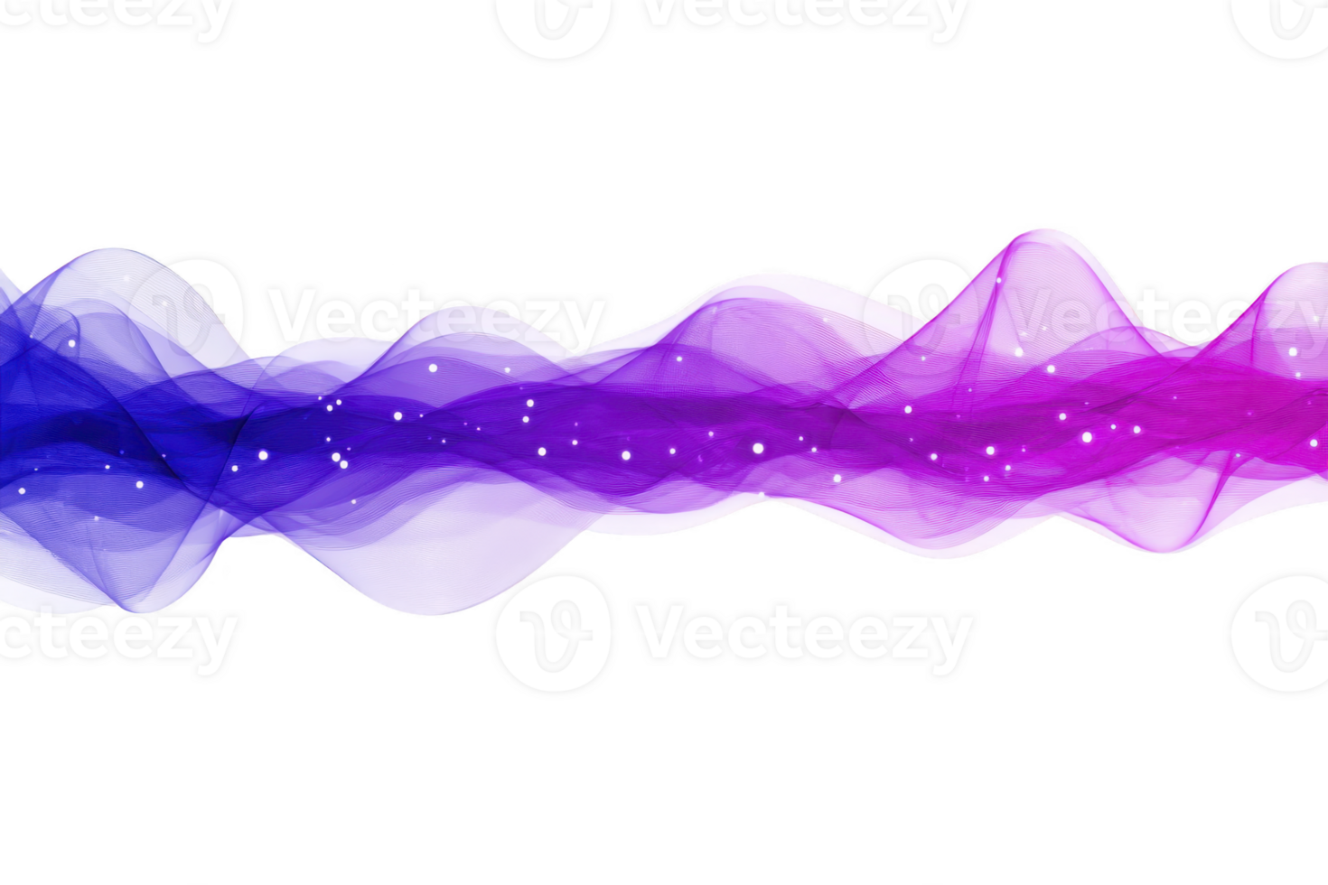 Vibrant, abstract wave pattern flows with gradient of blue to pink hues, creating dynamic and energetic visual. translucent layers and subtle sparkles add depth and movement png