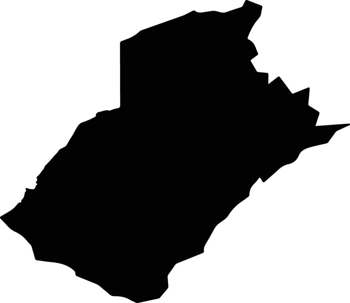 Kongba Liberia silhouette map vector