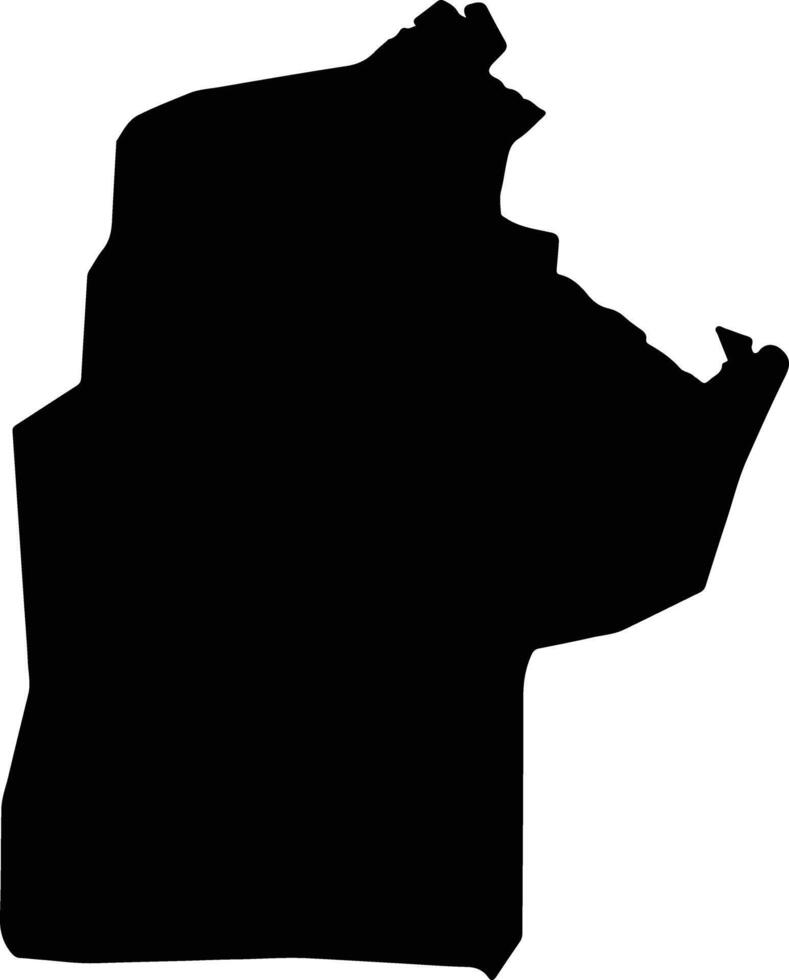Konobo Liberia silhouette map vector
