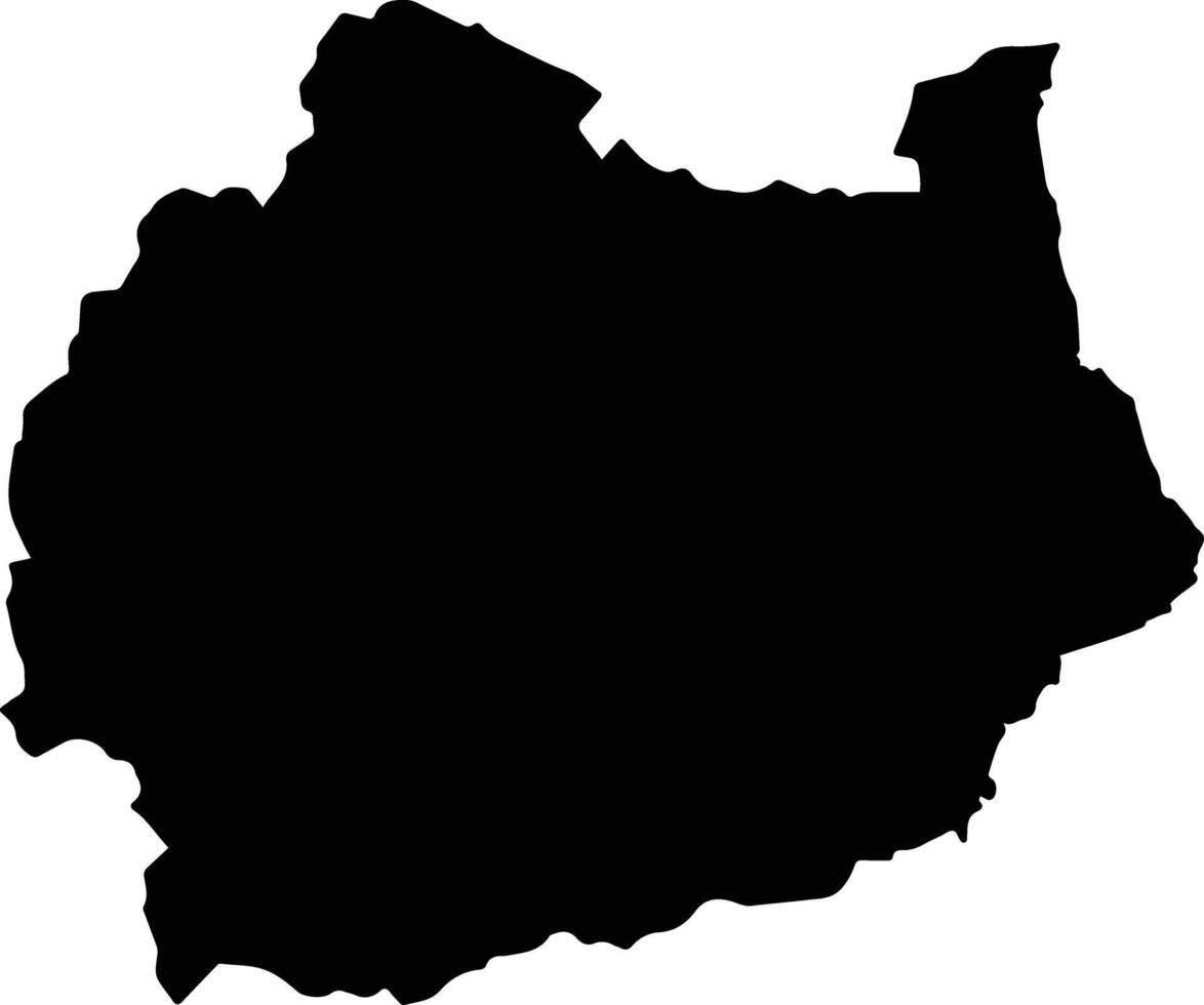 Kono Sierra Leone silhouette map vector