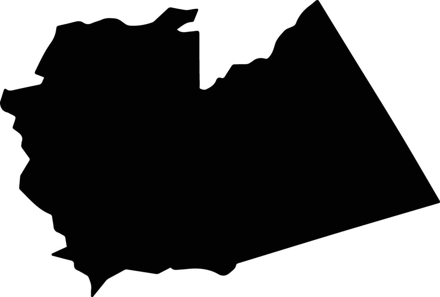 Konoin Kenya silhouette map vector