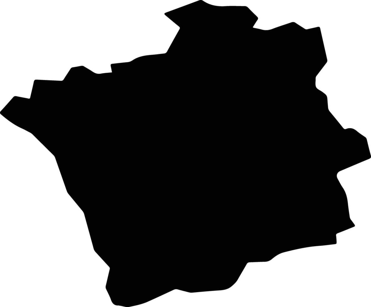 Konolfingen Switzerland silhouette map vector