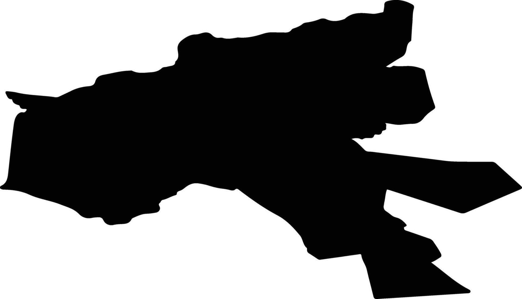 Koo vald Estonia silhouette map vector