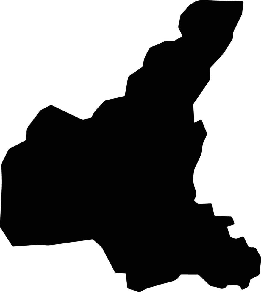 Korogwe Township Authority Tanzania silhouette map vector