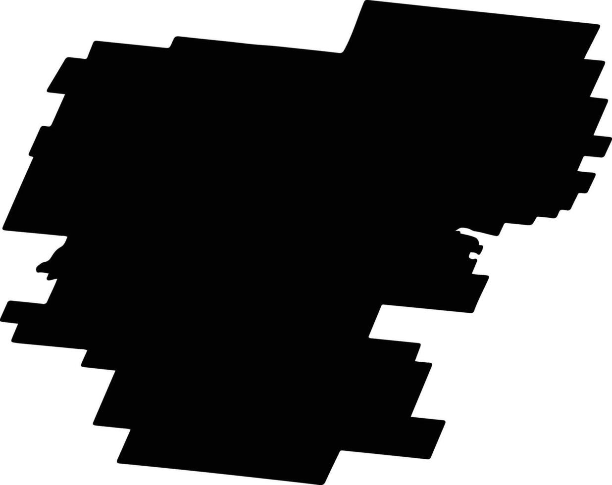 Kortkerossky District Russia silhouette map vector