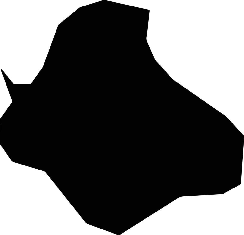 Kosan North Korea silhouette map vector