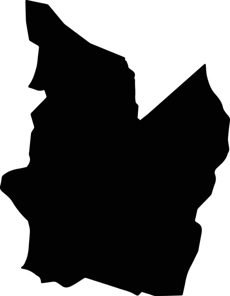 Koshk Afghanistan silhouette map vector