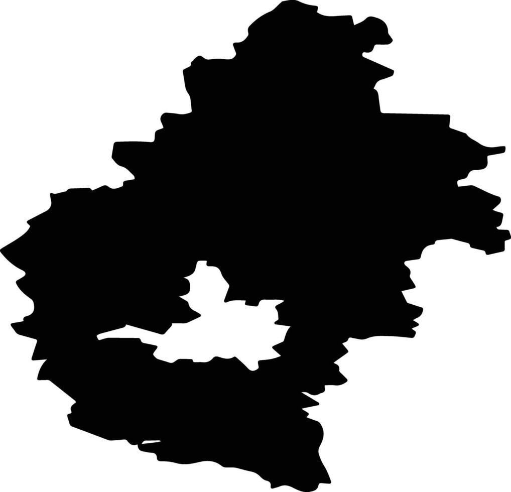 Kostromskoy District Russia silhouette map vector