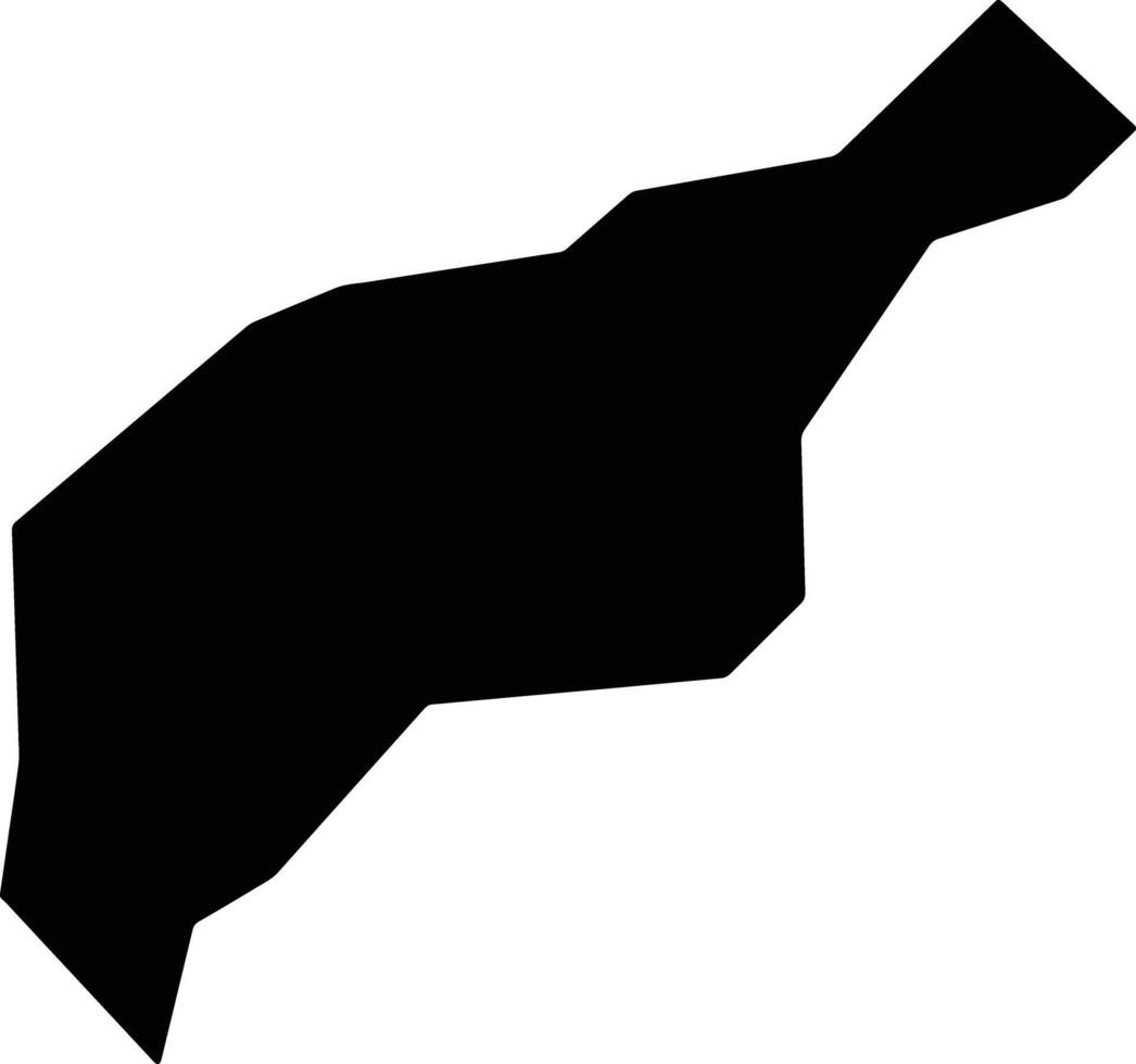 Kot Afghanistan silhouette map vector