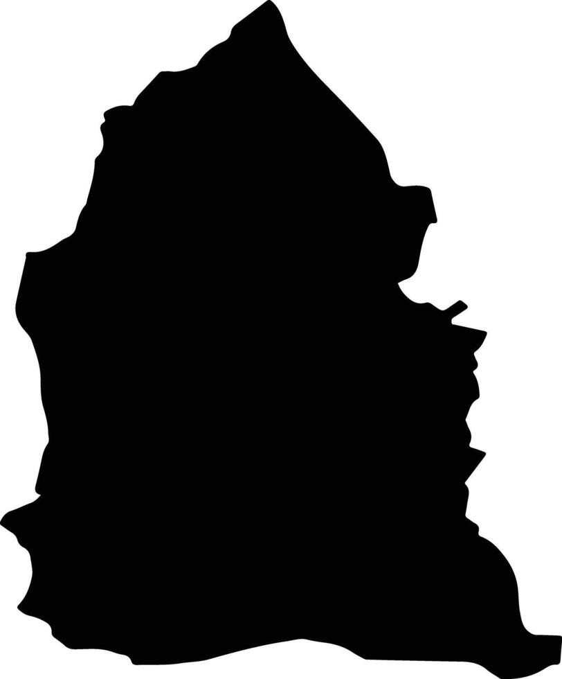 Kota Parepare Indonesia silhouette map vector