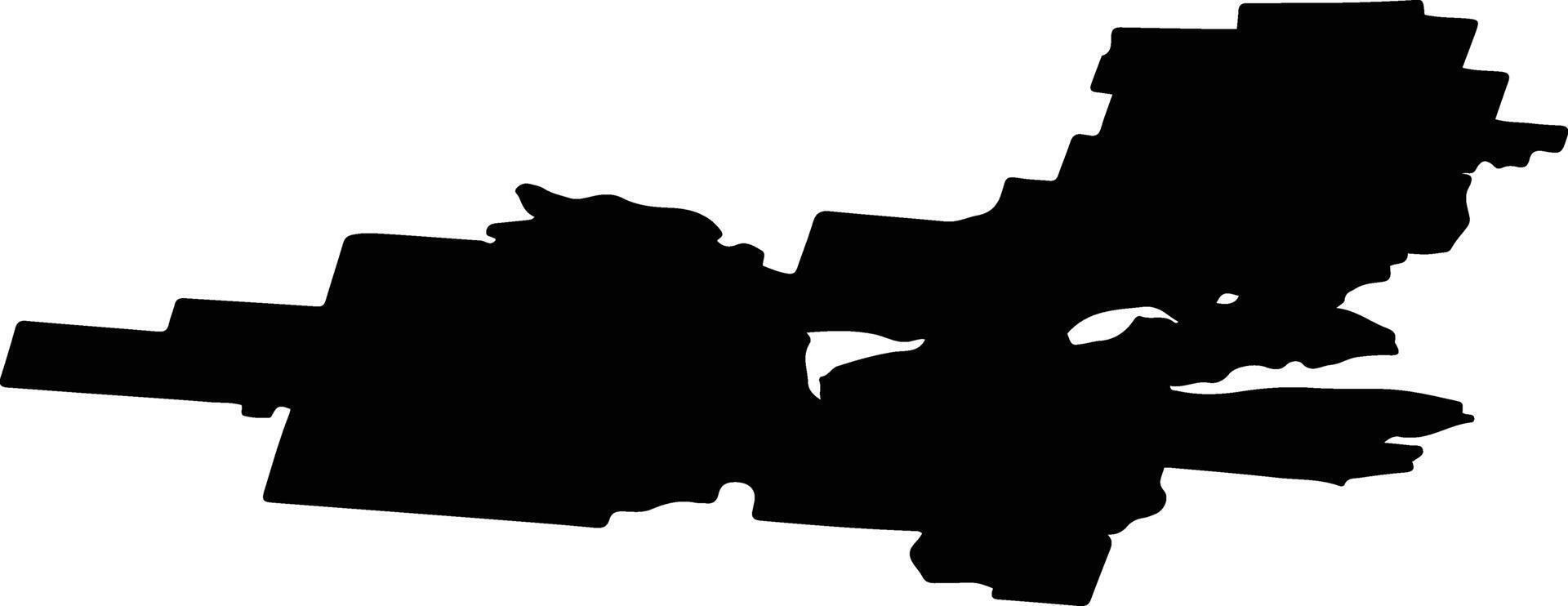 Kotlassky District Russia silhouette map vector