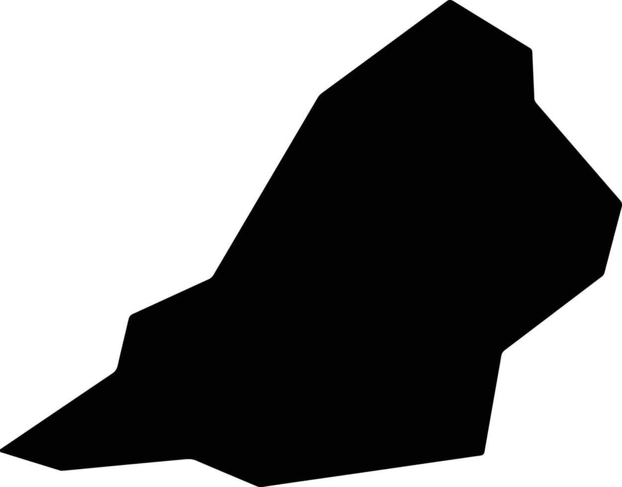 Kouge Japan silhouette map vector