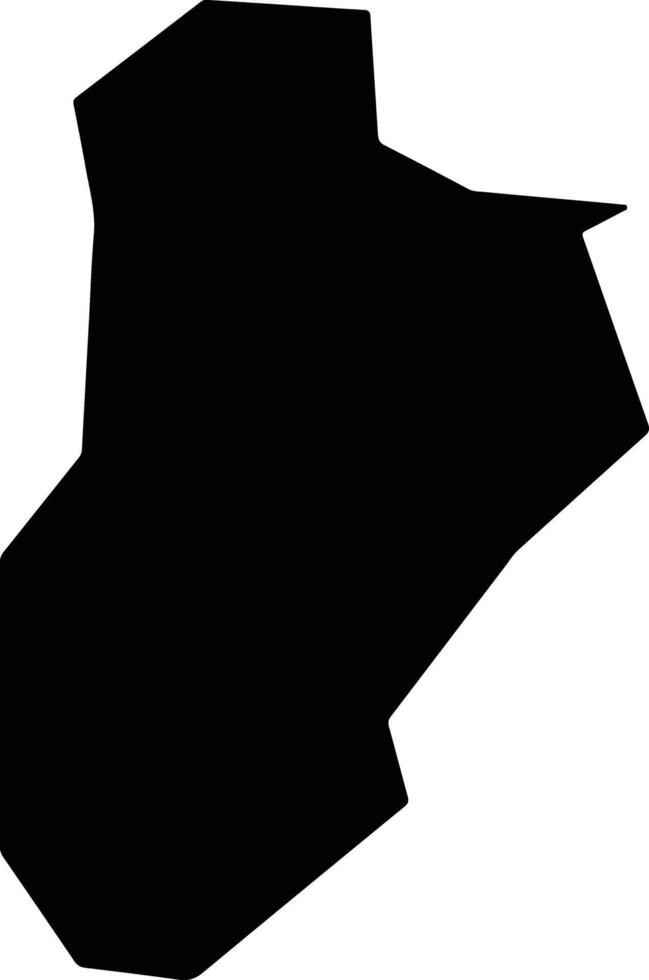 Kouklia Ammochostou Cyprus silhouette map vector