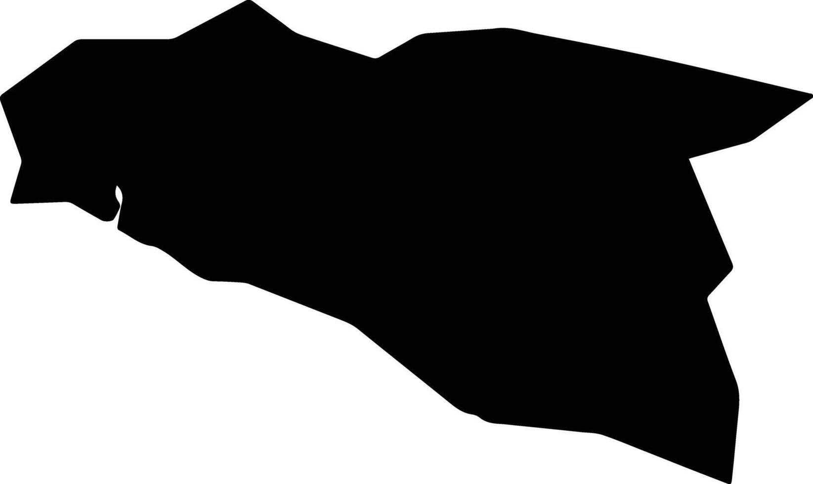 Kouklia Pafou Cyprus silhouette map vector