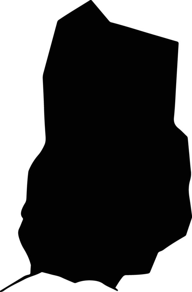 Koungheul Senegal silhouette map vector