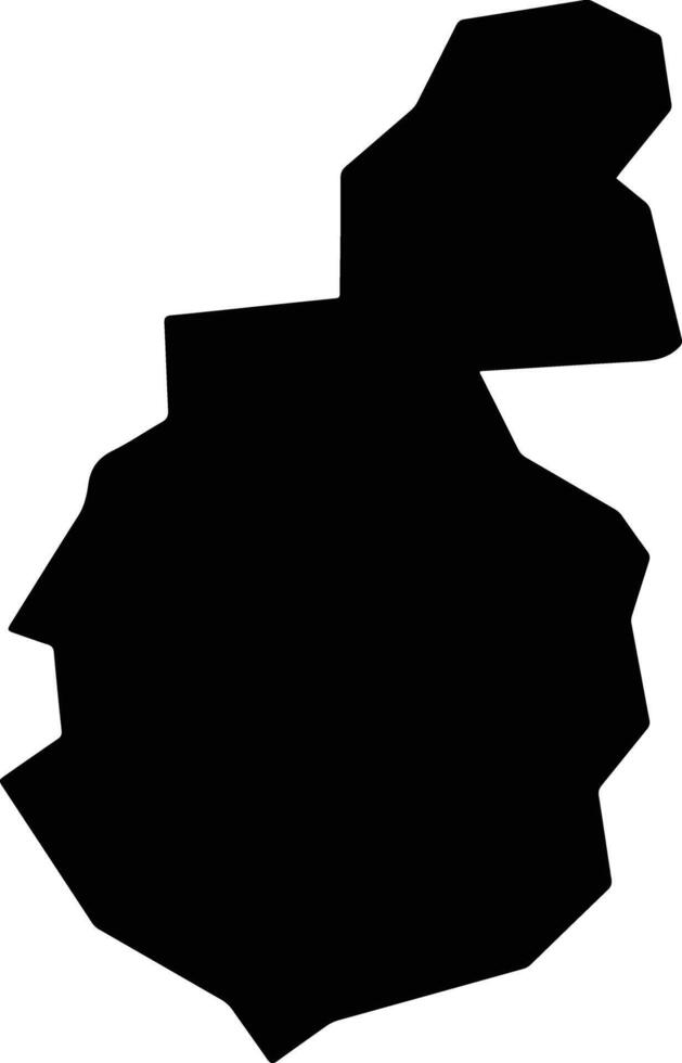 Koushu Japan silhouette map vector