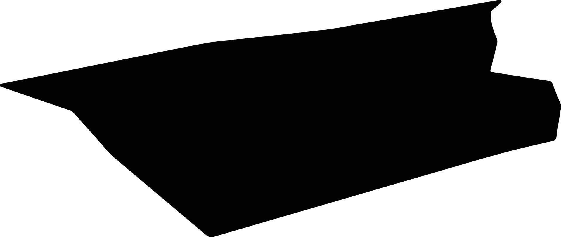 Koutero District Russia silhouette map vector