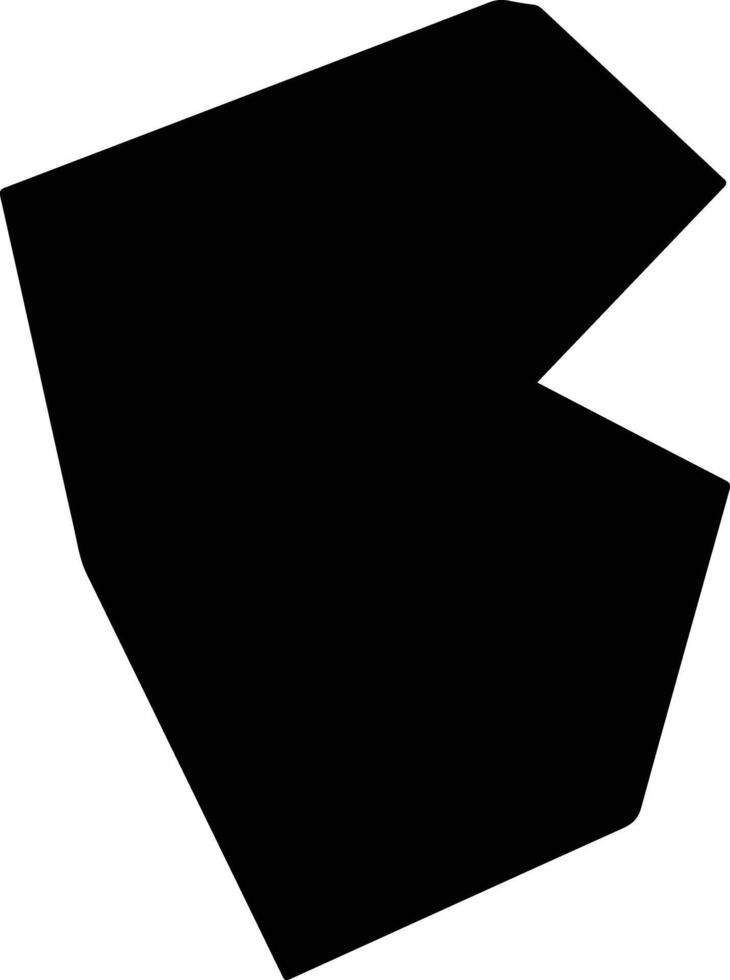 Kovachevtsi Bulgaria silhouette map vector