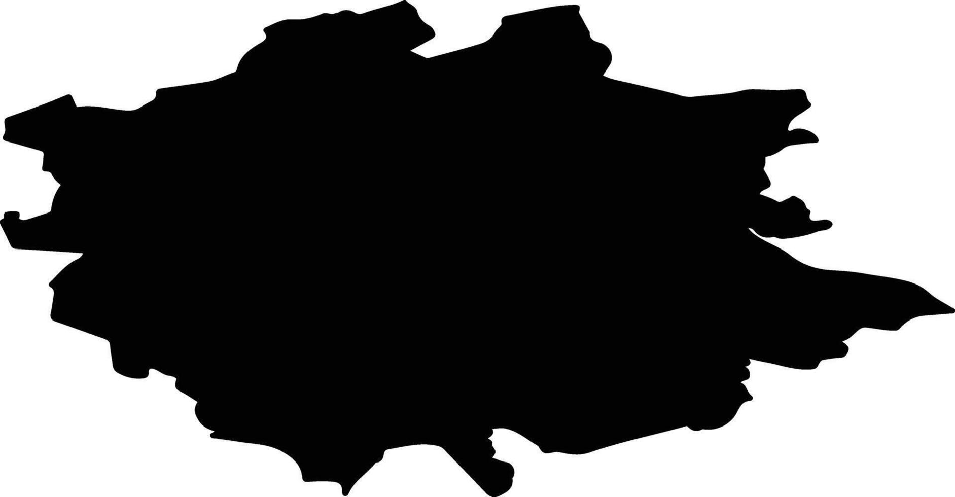 Kouvolan seutukunta Finland silhouette map vector