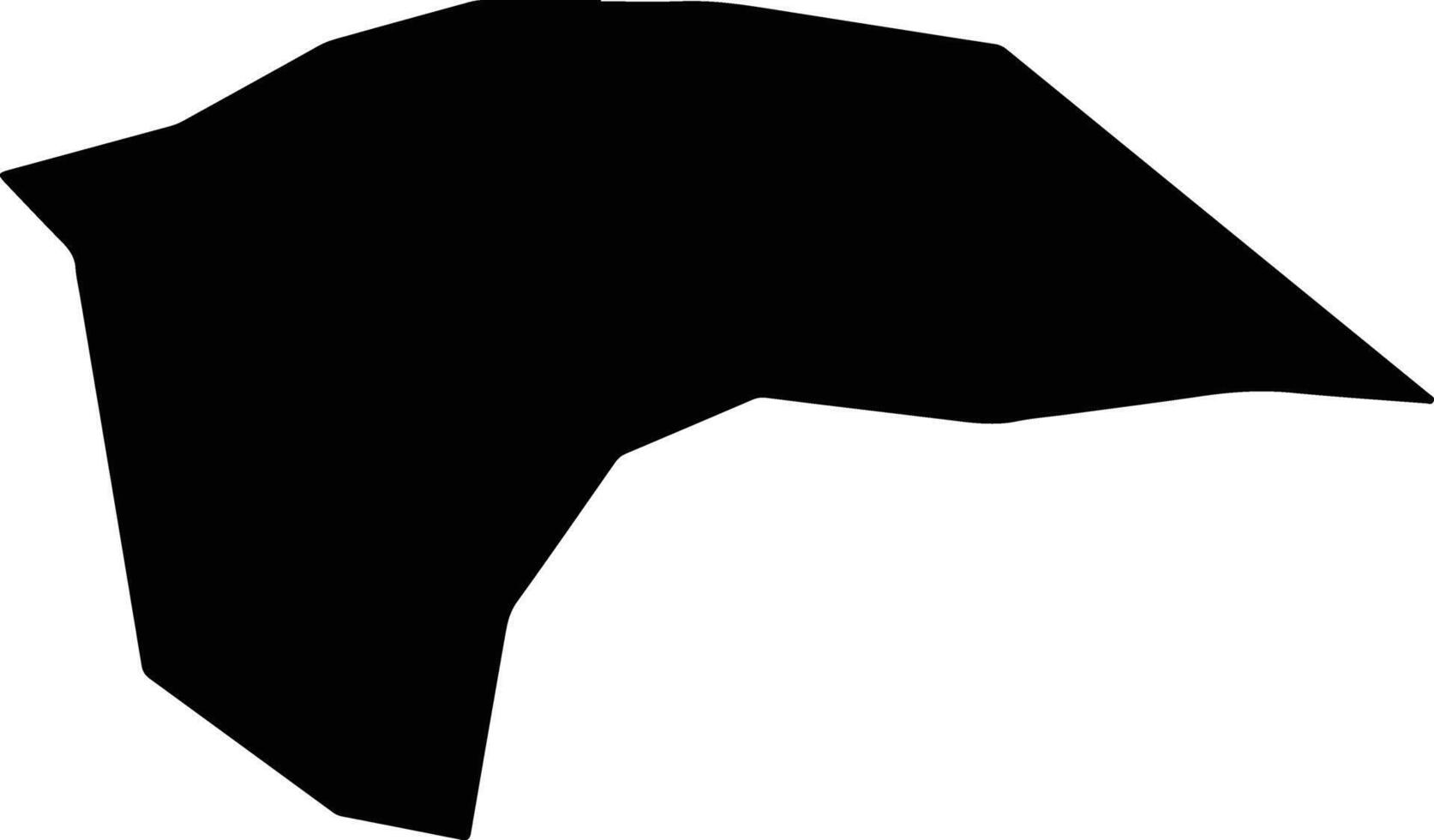 Kowon North Korea silhouette map vector