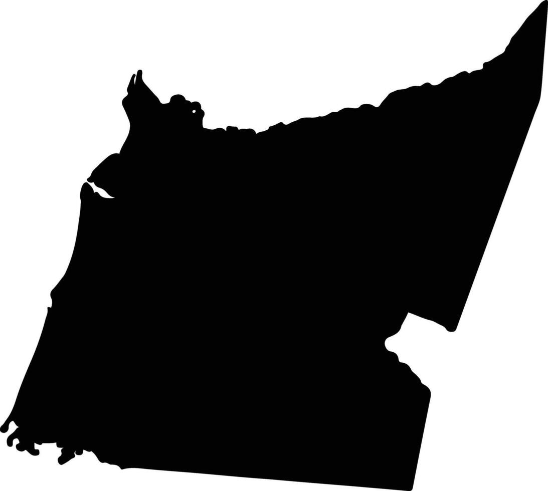 Kowanyama Australia silhouette map vector