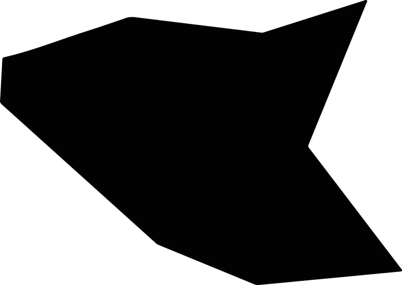 Kozaki Japan silhouette map vector