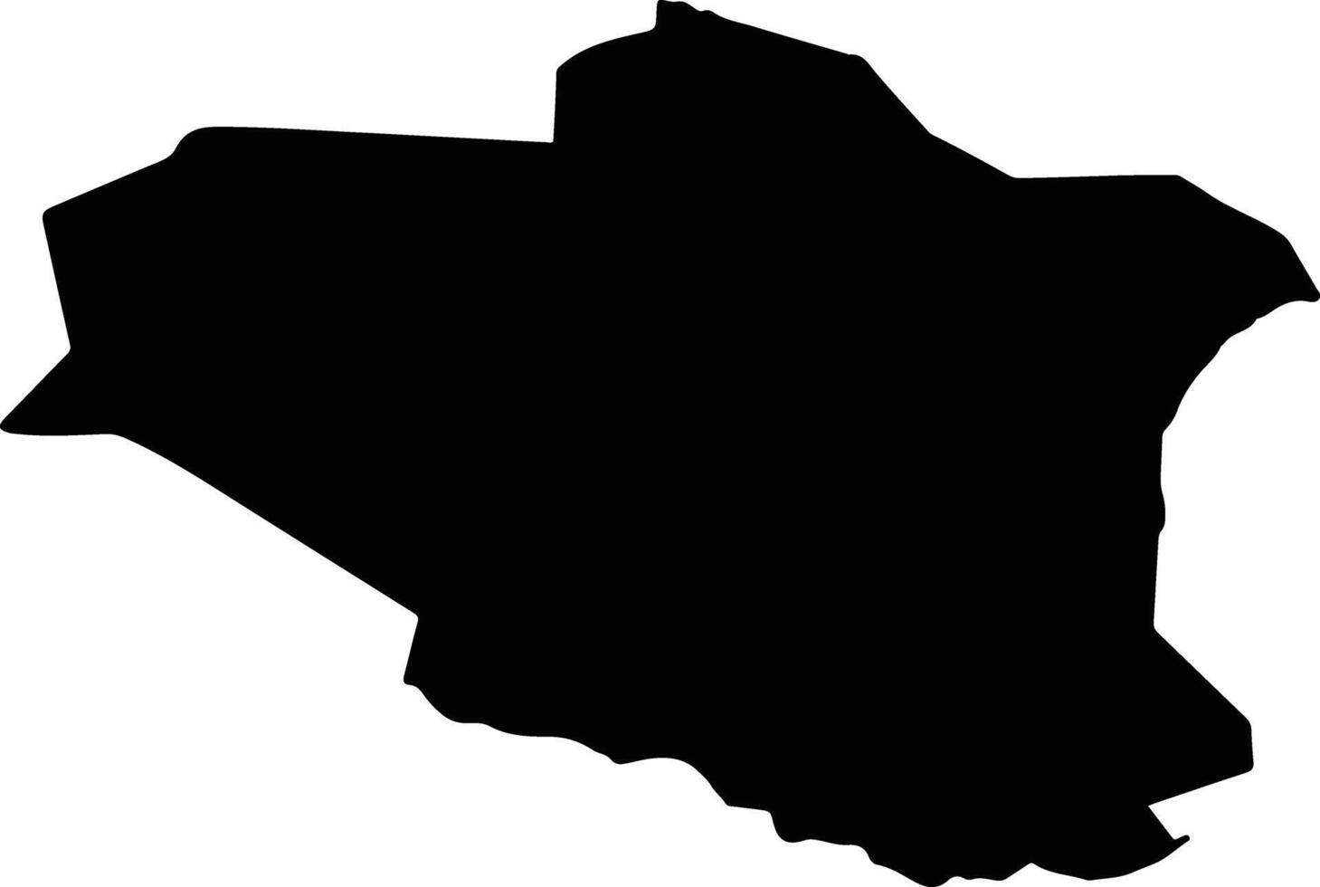Koytendag Turkmenistan silhouette map vector
