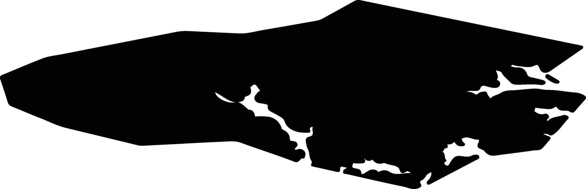 Kramfors Sweden silhouette map vector