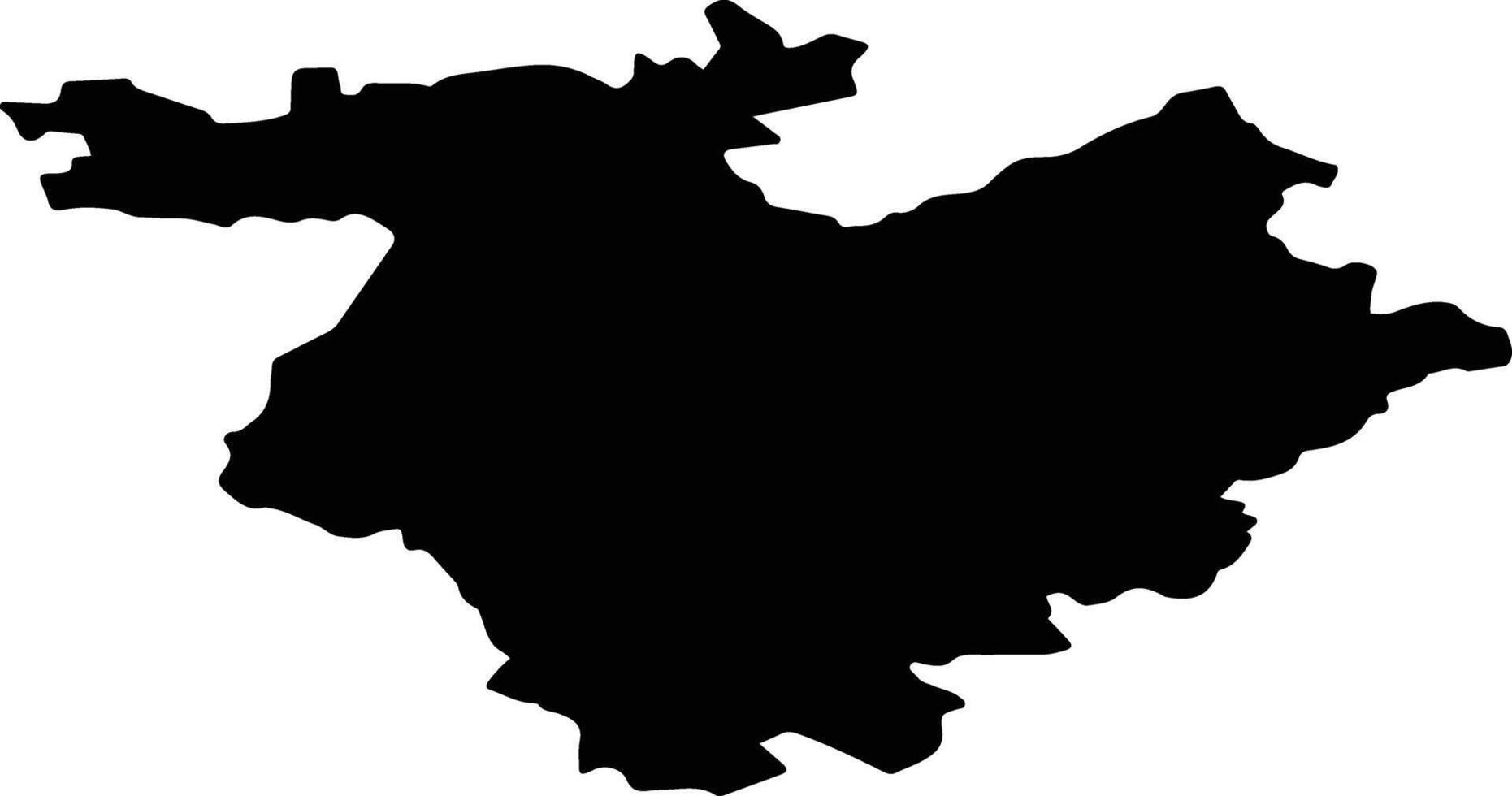 Krasninsky District Russia silhouette map vector