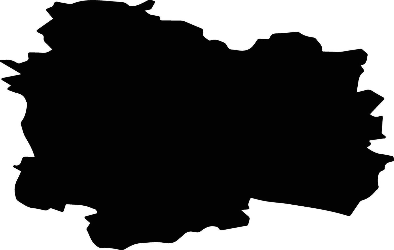 Krasnoselsky District Russia silhouette map vector