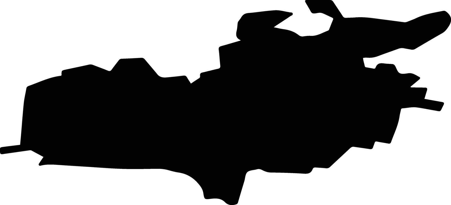 Krasnoyarsk Urban Okrug Russia silhouette map vector