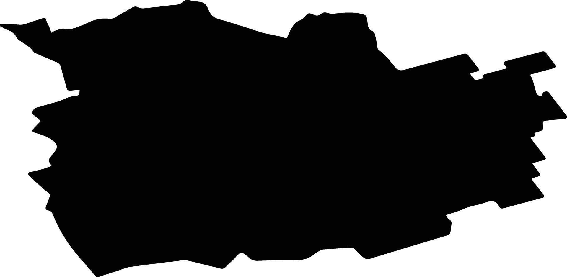 Krasnozyorsky District Russia silhouette map vector