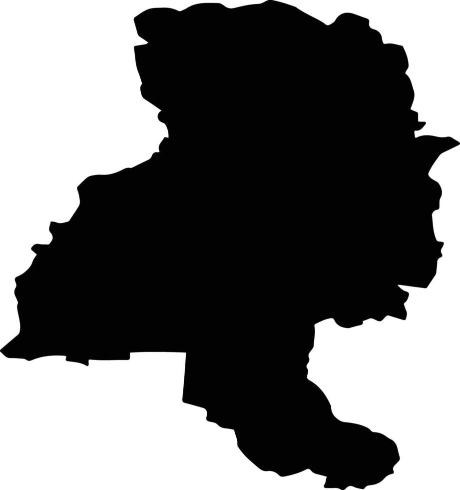 Krcko Slovenia silhouette map vector
