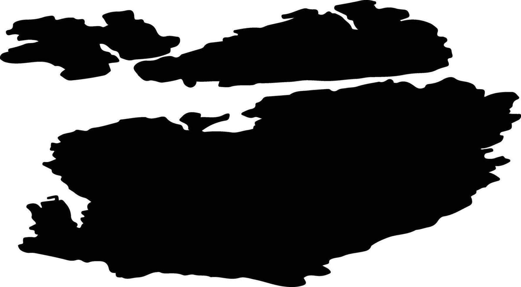 Kristiansund nor Norway silhouette map vector