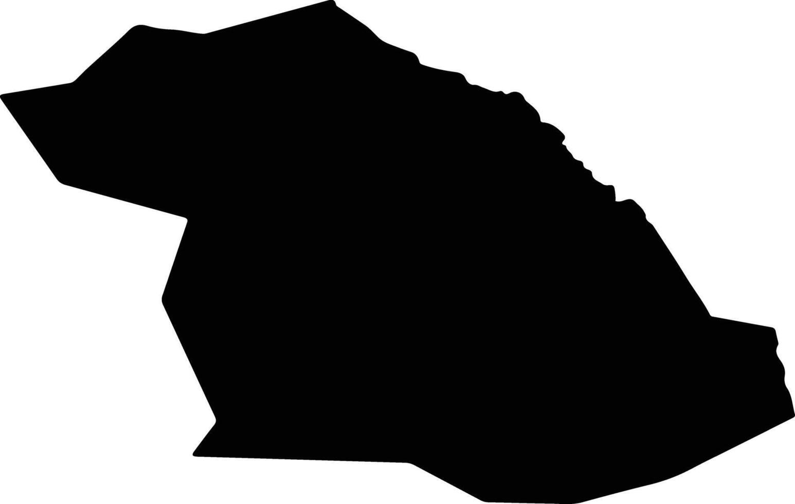 Kriva Palanka North Macedonia silhouette map vector