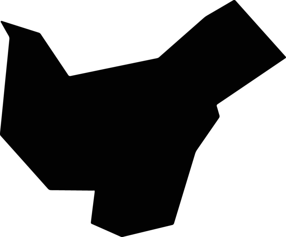 Kritou Tera Cyprus silhouette map vector