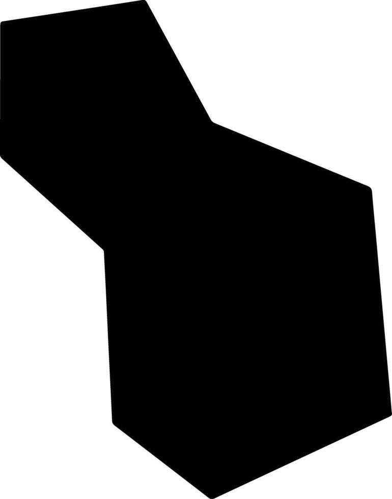 Krivogashtani North Macedonia silhouette map vector
