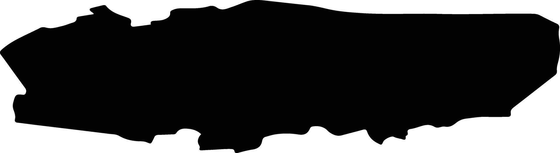 Krivosheinsky District Russia silhouette map vector