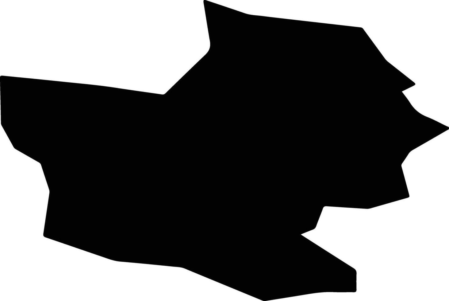 Krokom Sweden silhouette map vector