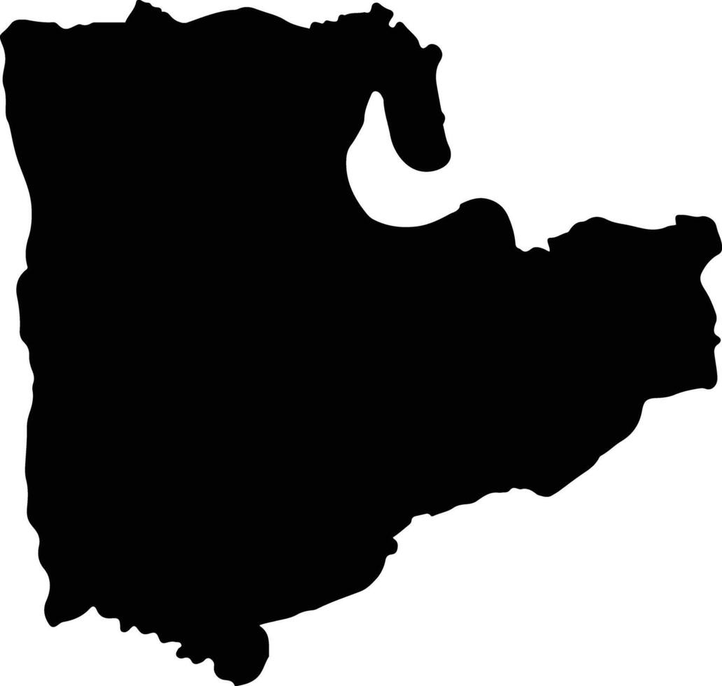 Krok Phra Thailand silhouette map vector