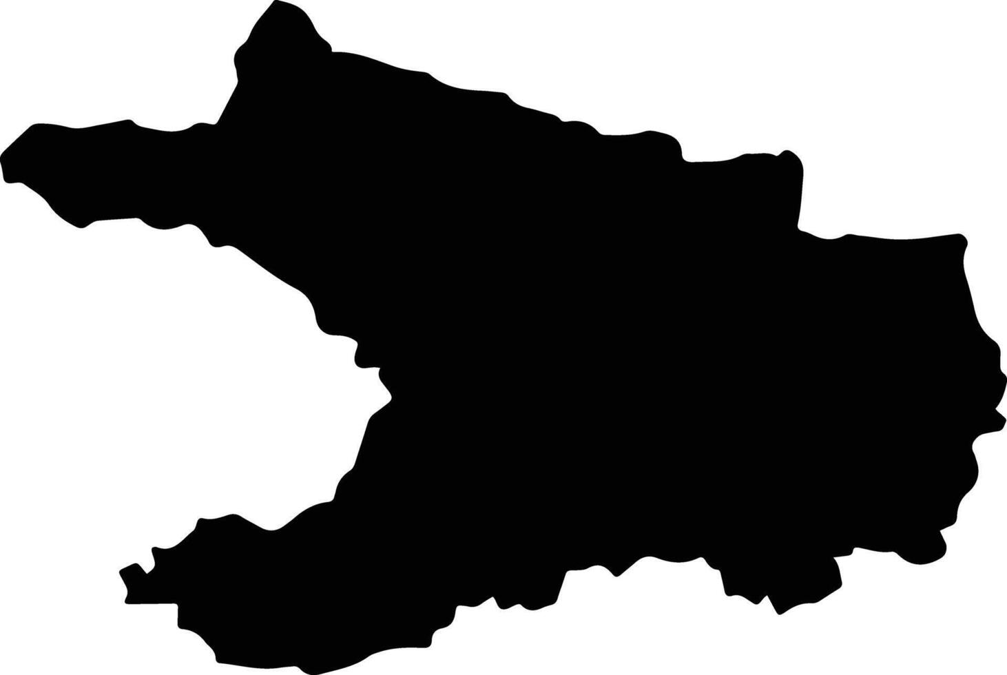 Krong A Na Vietnam silhouette map vector