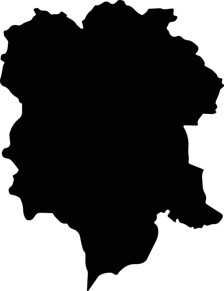 Krong Nang Vietnam silhouette map vector