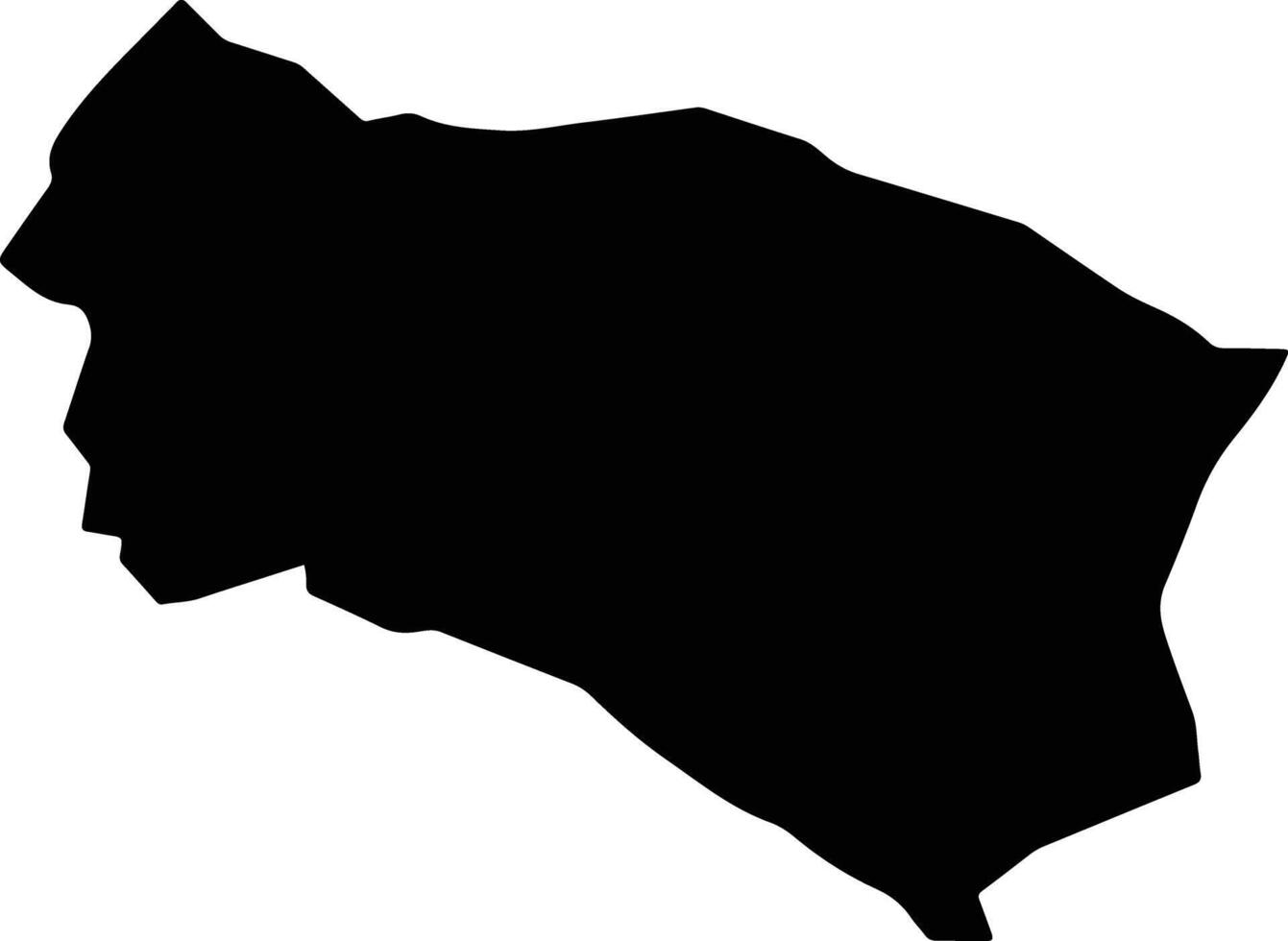 Krosno Poland silhouette map vector